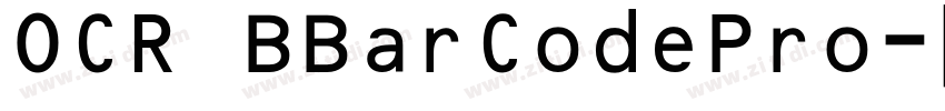 OCR BBarCodePro字体转换